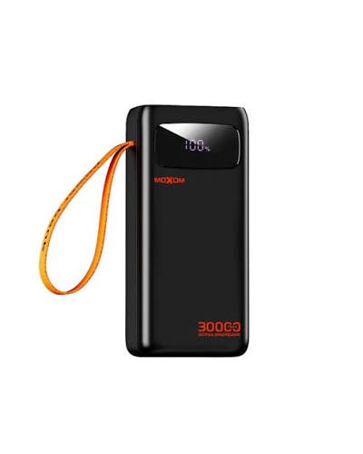 باور بانك عملاق MOXOM - سعة 30000mAh - شحن سريع PD 20W و SCP 22.5W - موديل MX-PB170 - متوفر لدى Mt mobile