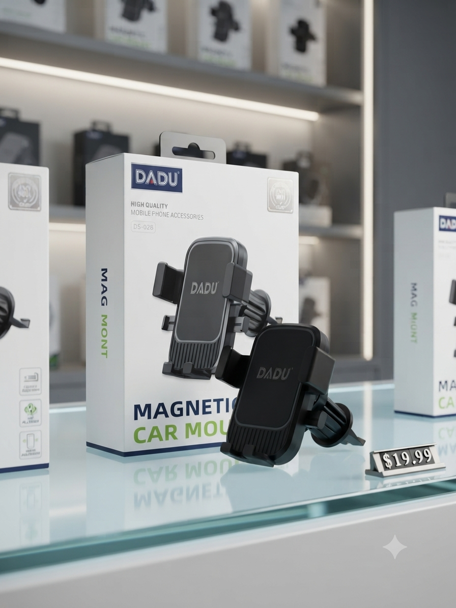 حامل جوال مغناطيسي للسيارة DADU بفتحة المكيف مع أذرع تثبيت موديل DS-025 من MT mobile