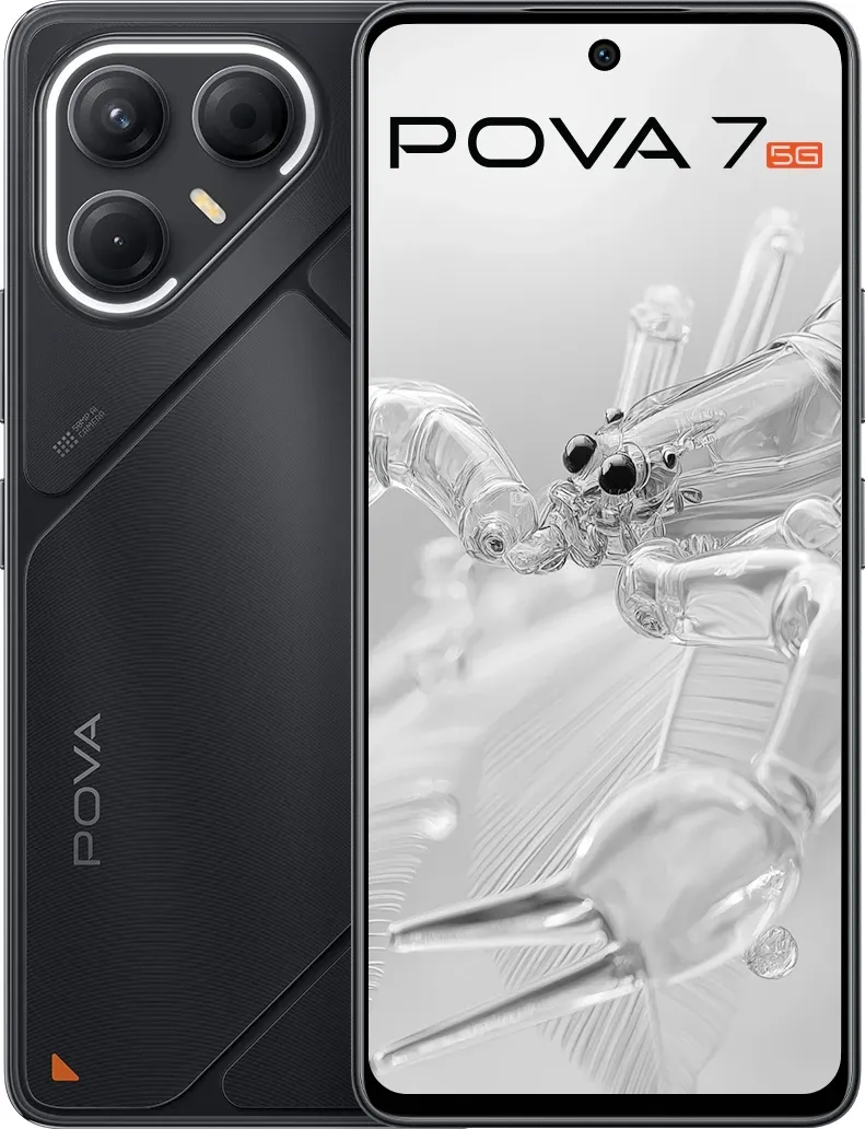 تكنو بوفا 7 (ذاكرة 256 جيجابايت / 8 جيجا رام + 8 جيجا رام إضافية)  Tecno Pova 7 - متوفر في MT Mobile