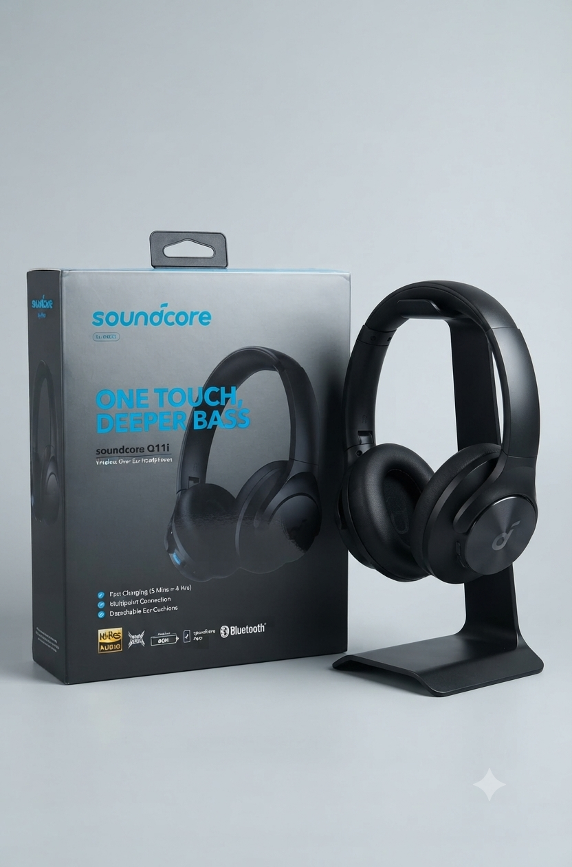 سماعة الرأس اللاسلكية Soundcore Q11i Wireless Over-Ear Headphones - متوفرة لدى MT Mobile