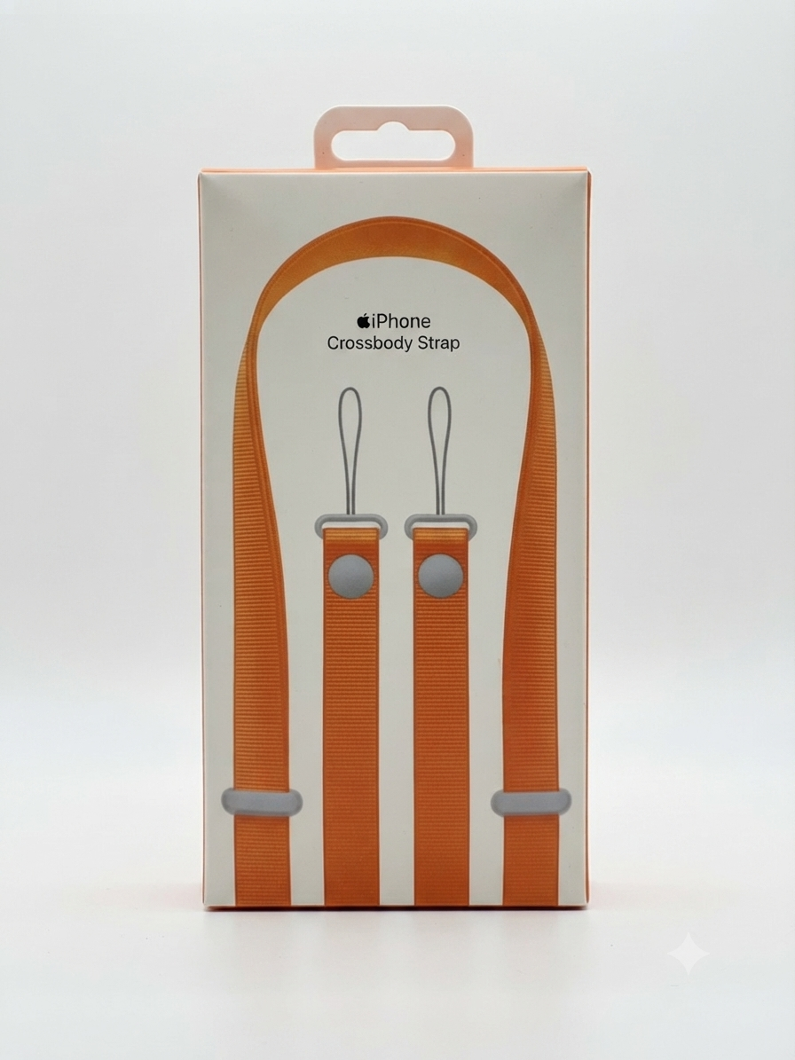 حزام تعليق كروسبودي للآيفون (iPhone Crossbody Strap) - لون برتقالي - من MT Mobile